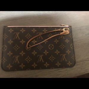 Louis Vuitton Neverfull Monogram Pouch/Wristlet